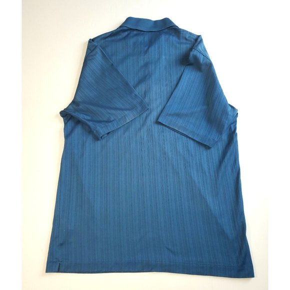 Mens Nike Tiger Woods Short Sleeve Golf Polo Shirt Striped Size Small 1309 - Picture 3 of 8